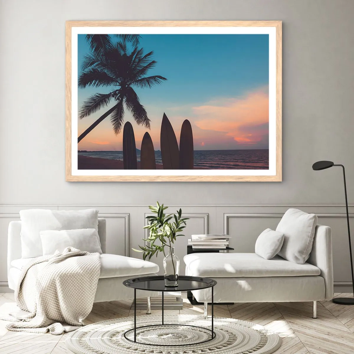 Affiche dans un chêne clair - Poster - Demain sera amusant aussi - 70x50 cm