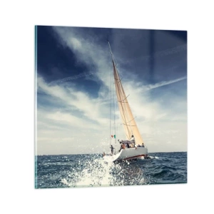 Impression sur verre - Image sur verre - Ils ne nous rattraperont pas ! - 40x40 cm