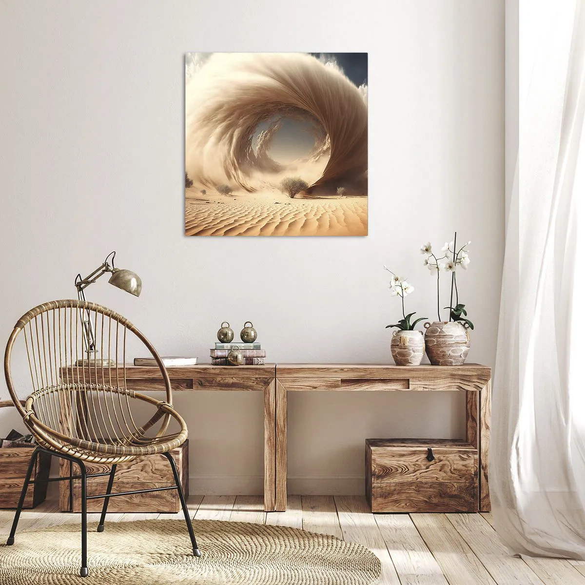 Impression sur toile - Image sur toile - Portail ouvert - 50x50 cm