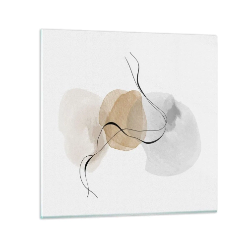 Impression sur verre - Image sur verre - Perles d'air - 30x30 cm