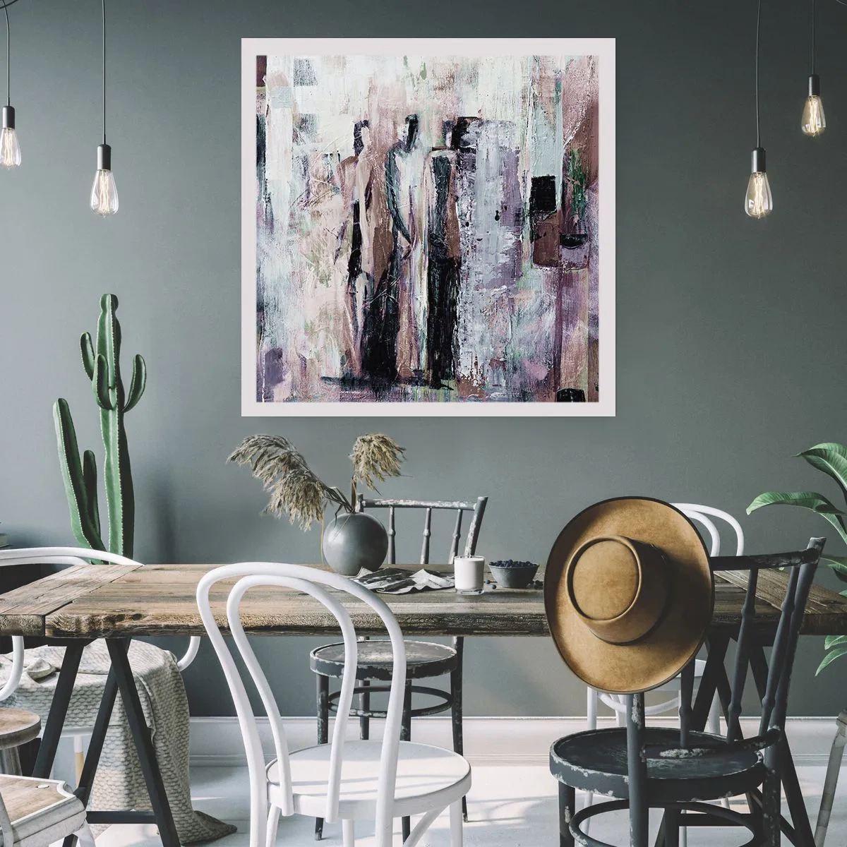 Affiche - Poster - Les trois mystérieux - 40x40 cm