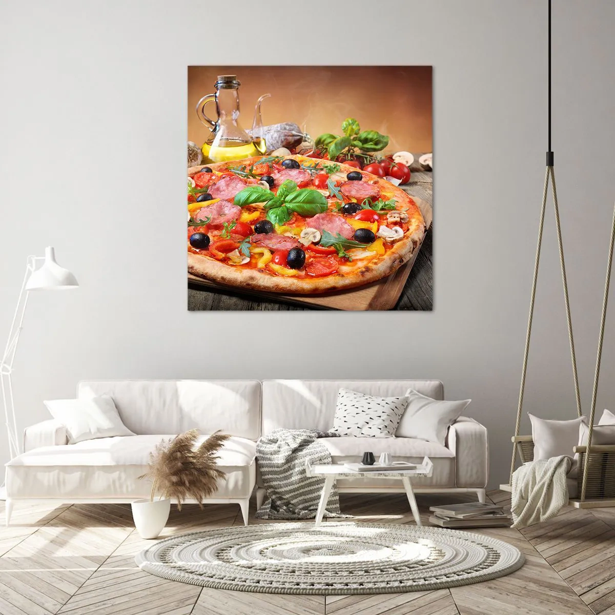Impression sur toile - Image sur toile - Avec une vraie saveur italienne - 40x40 cm