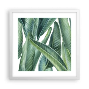 Affiche dans un cadre blanc - Poster - La nature face à elle-même - 40x40 cm