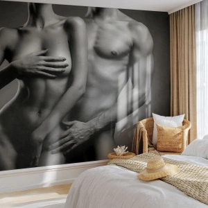 Papier Peint Autocollant Deluxe Sticker - Adam et Eve - Femme, Homme, Corps - 100x70 cm