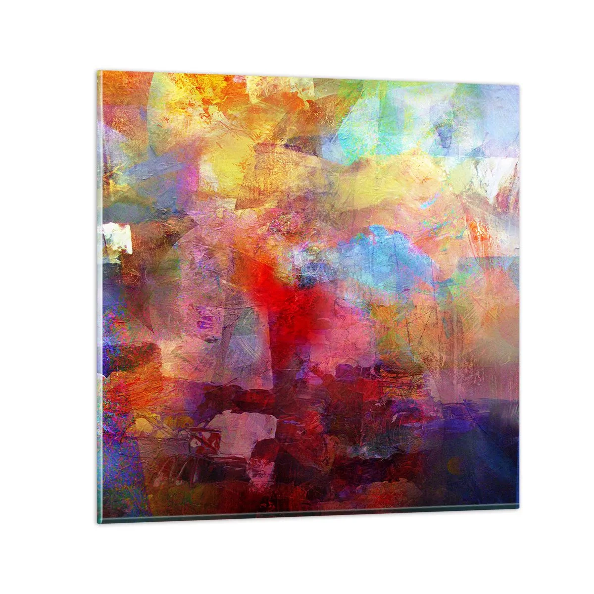 Impression sur verre - Image sur verre - Regardez à l'intérieur de l'arc-en-ciel - 50x50 cm