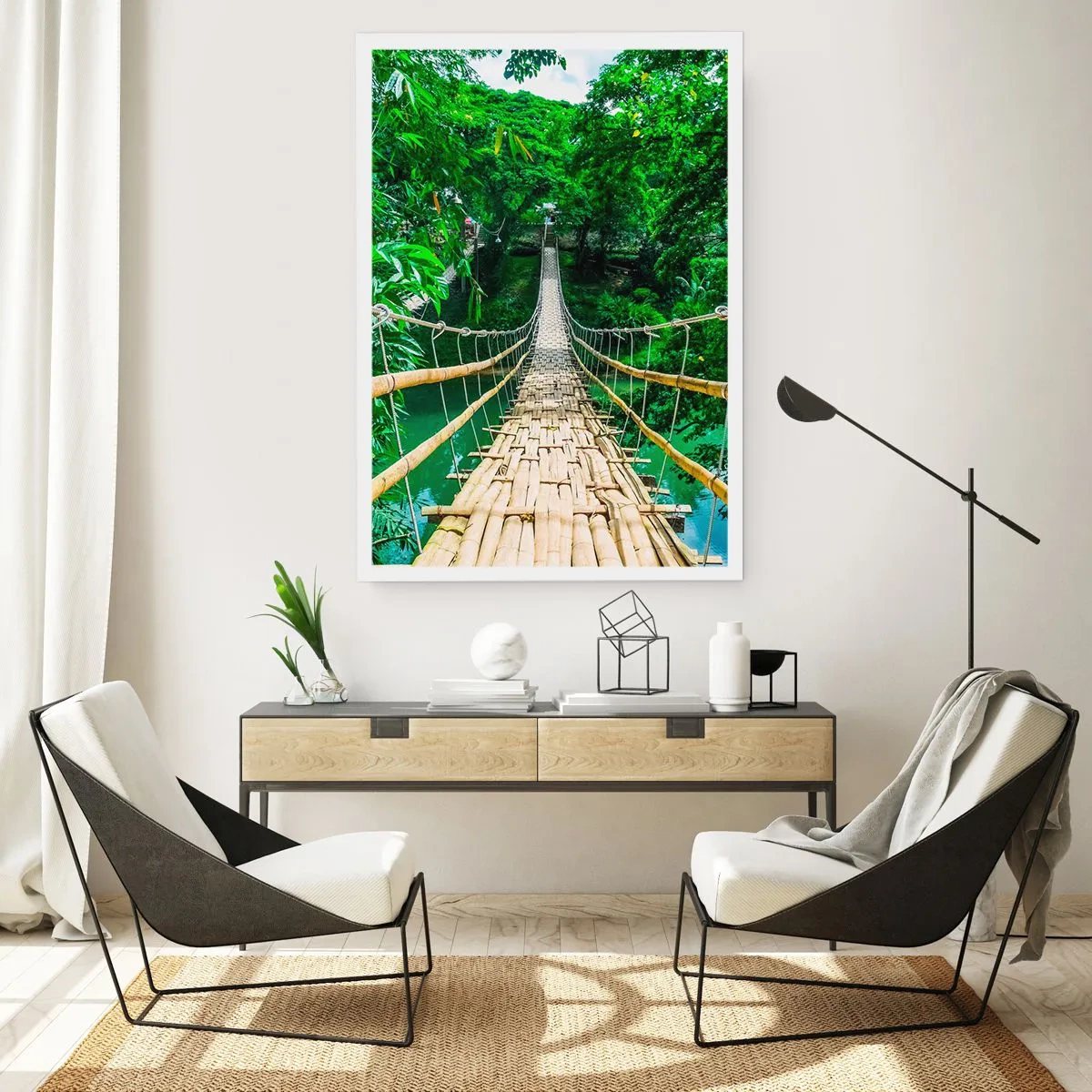 Affiche - Poster - Pont de singe en pleine nature - 40x50 cm
