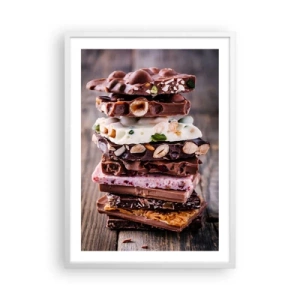 Affiche dans un cadre blanc - Poster - Une perspective réjouissante - 50x70 cm