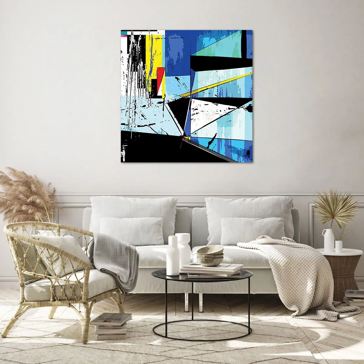 Impression sur verre - Image sur verre - Regardez le monde sous un certain angle… - 50x50 cm