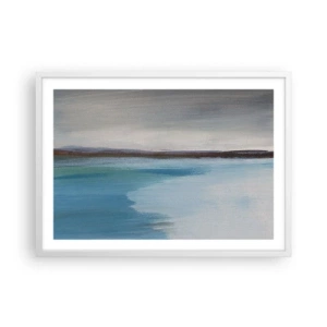Affiche dans un cadre blanc - Poster - Paysage horizontal - 70x50 cm