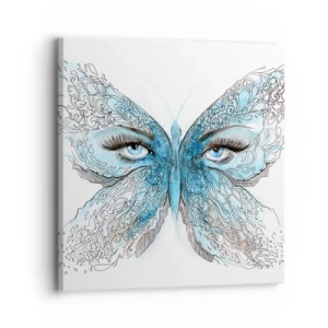 Impression sur toile - Image sur toile - Mésange bleue Eros - 30x30 cm