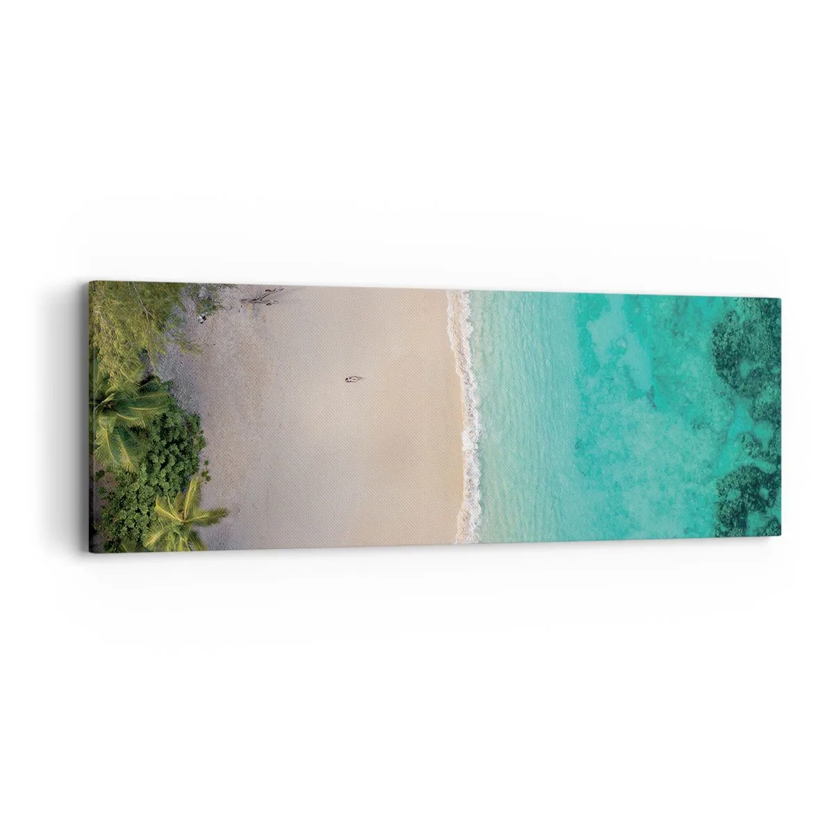 Impression sur toile - Image sur toile - Plage paradisiaque - 90x30 cm