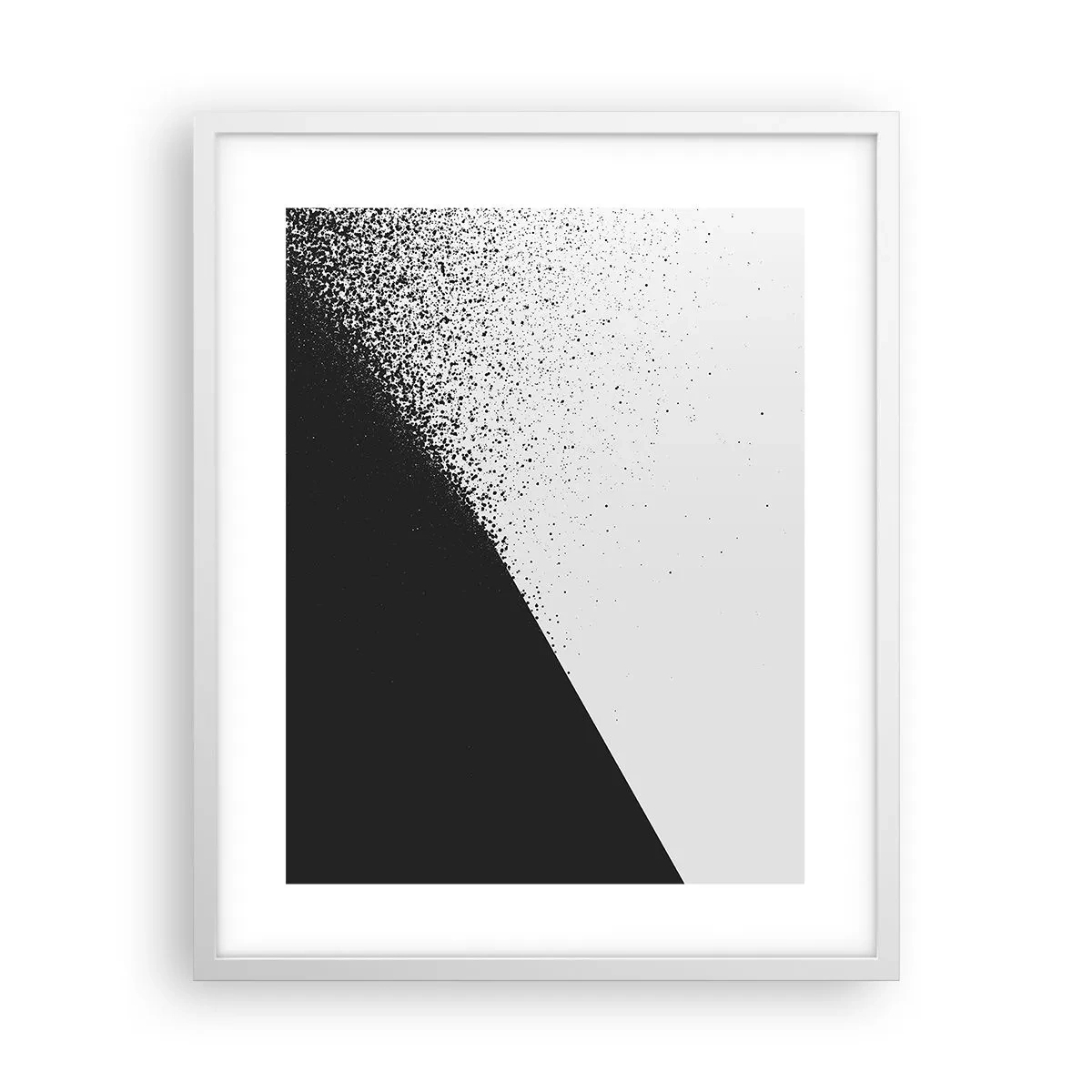 Affiche dans un cadre blanc - Poster - De plus en plus vite, de plus en plus - 40x50 cm