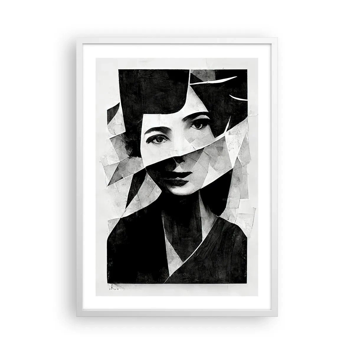 Affiche dans un cadre blanc - Poster - Vraiment ce que tu es… - 50x70 cm