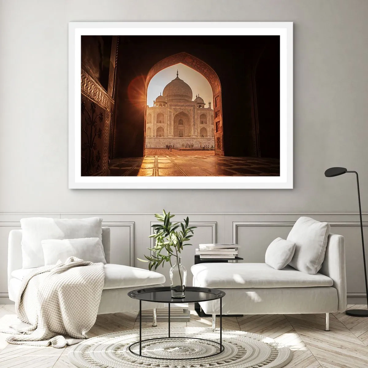 Affiche dans un cadre blanc - Poster - Un monument à l'amour surnaturel - 50x40 cm