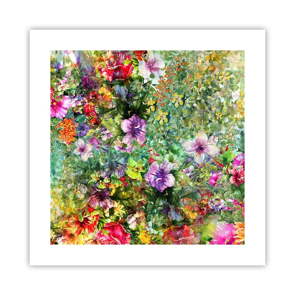 Affiche - Poster - En fleurs pour la perdition - 40x40 cm