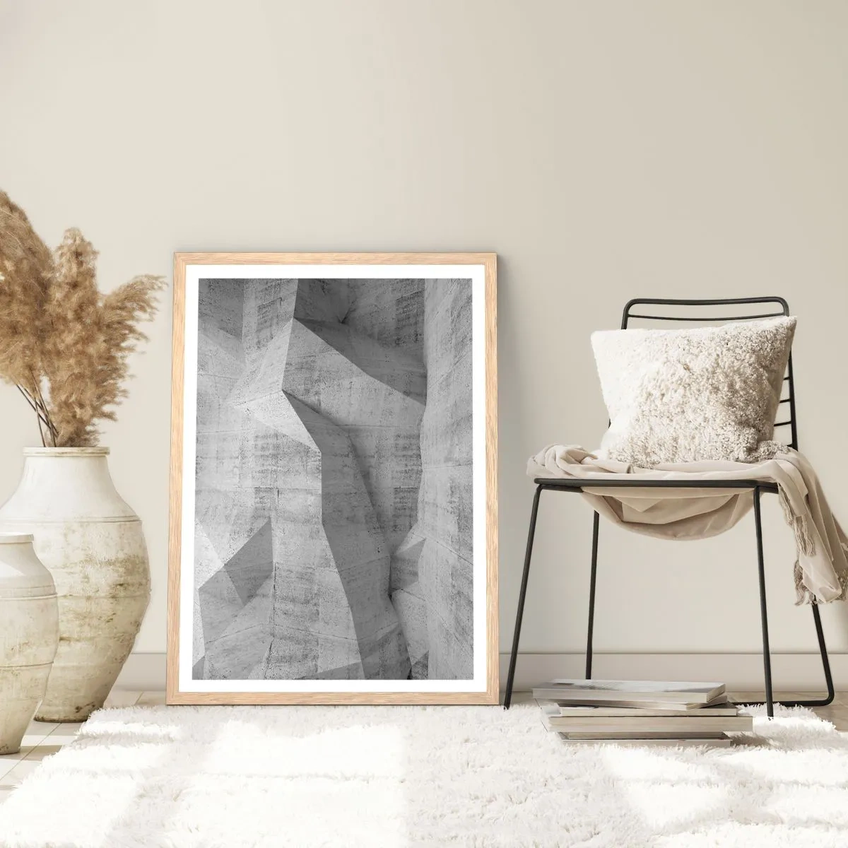 Affiche dans un chêne clair - Poster - Un vrai challenge - 50x70 cm