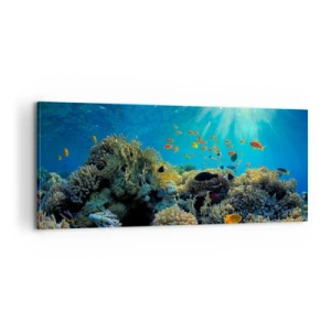 Impression sur toile - Image sur toile - Trésor sous-marin - 100x40 cm