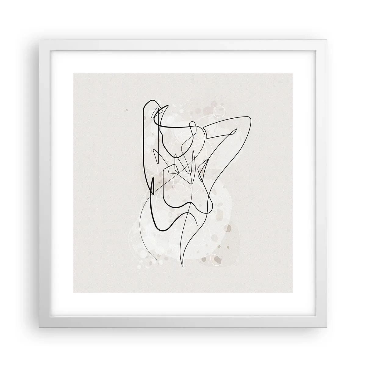 Affiche dans un cadre blanc - Poster - L'art de la séduction - 40x40 cm