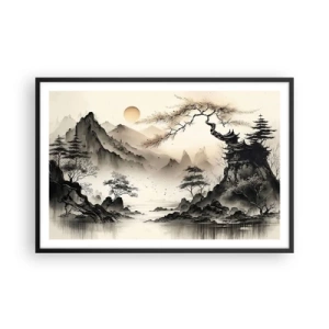 Affiche dans un cadre noir - Poster - Le charme unique de l'Orient - 91x61 cm