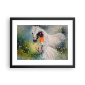 Affiche dans un cadre noir - Poster - Comme dans un beau rêve - 40x30 cm