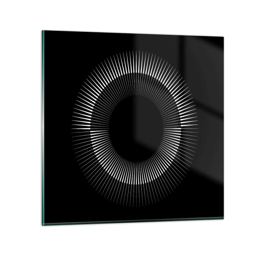 Impression sur verre - Image sur verre - Soleil noir - 30x30 cm