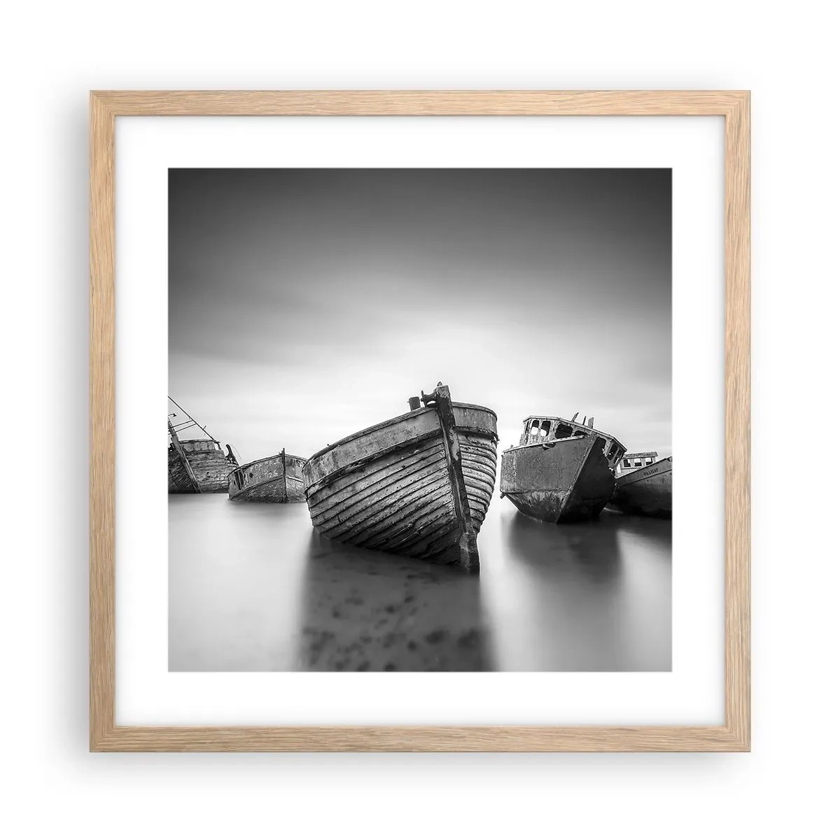 Affiche dans un chêne clair - Poster - Cùest déjà un souvenir... - 40x40 cm