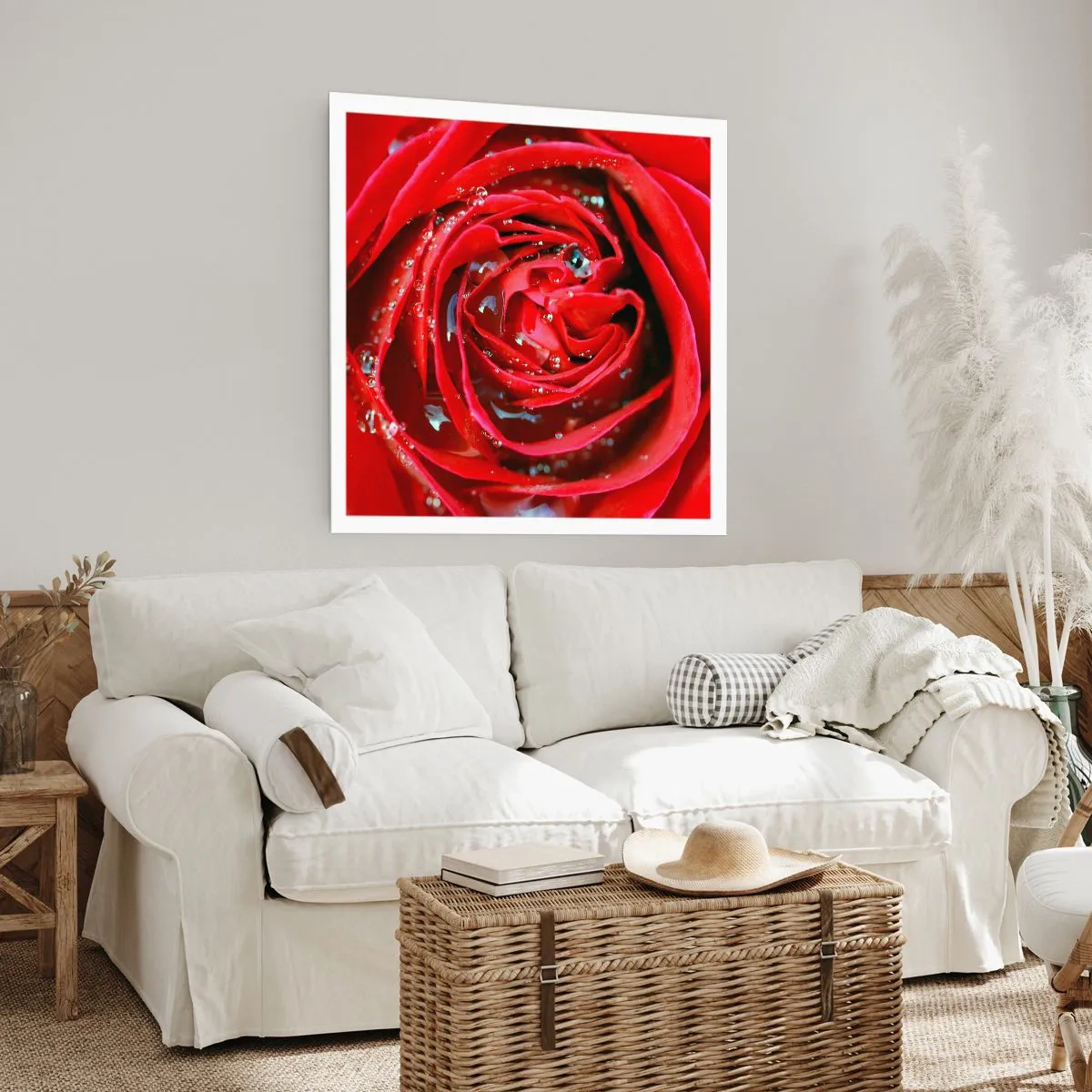 Affiche - Poster - Dans les gouttes de rosée - 50x50 cm