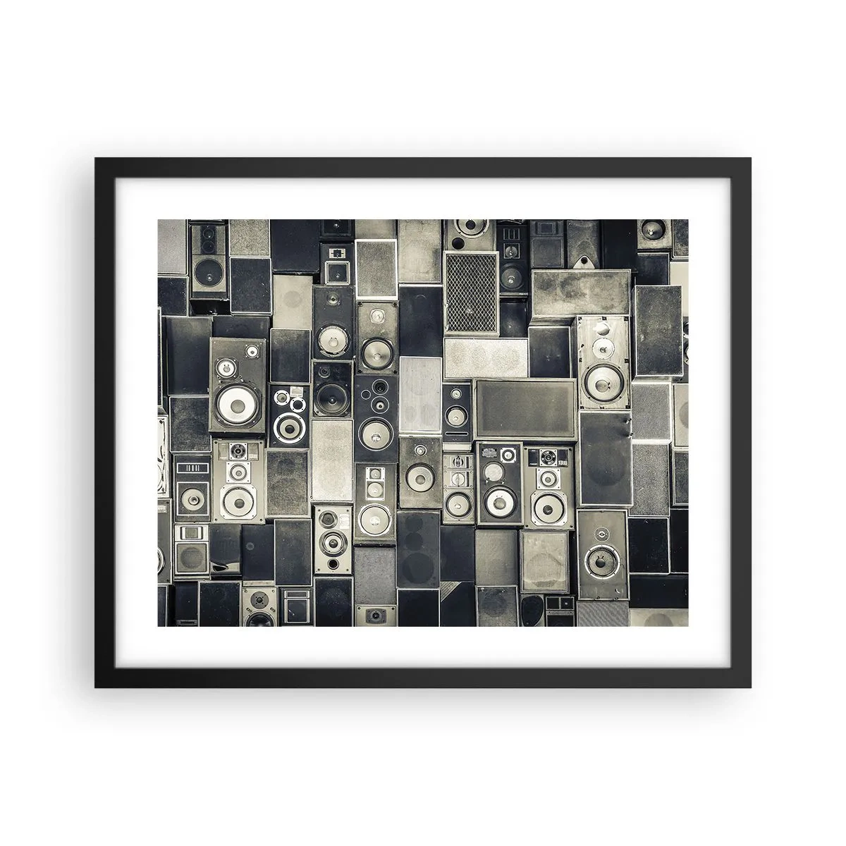 Affiche dans un cadre noir - Poster - Tout va bien - 50x40 cm