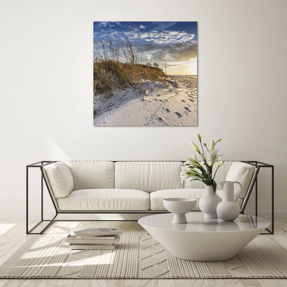 Impression sur verre - Image sur verre - Invitation à la ballade - 30x30 cm