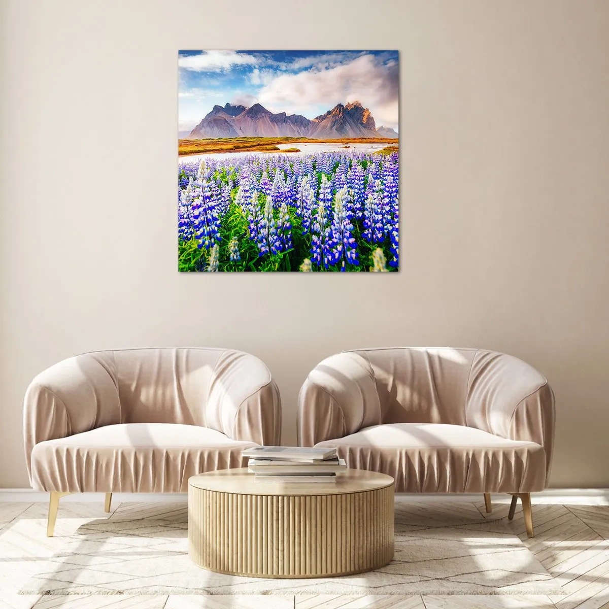 Impression sur verre - Image sur verre - La force et l'austérité côtoient la douceur - 40x40 cm