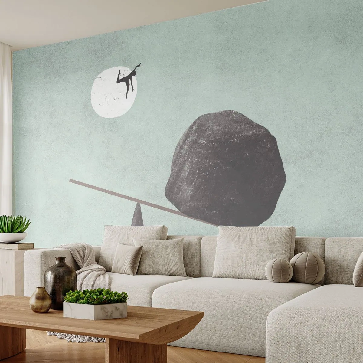 Papier Peint Photo Premium Canvas - Réalisation de ses rêves - Abstraction, Morceau, Homme - 250x175 cm