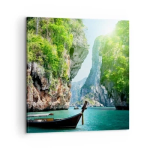 Impression sur toile - Image sur toile - Une invitation à un voyage exotique - 60x60 cm