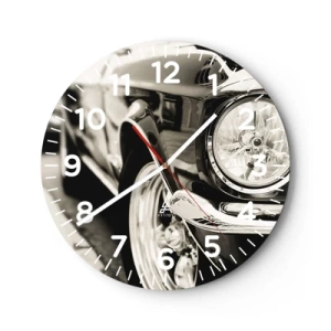 Horloge murale - Pendule murale - Brillance permanente - 30x30 cm