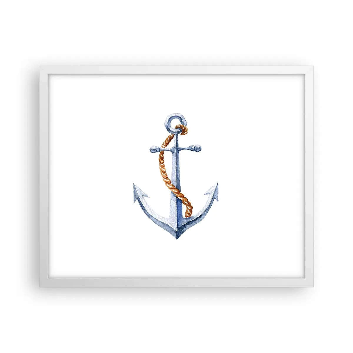 Affiche dans un cadre blanc - Poster - Ah l'aventure ! - 50x40 cm