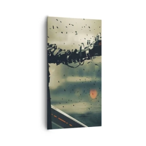 Impression sur toile - Image sur toile - L'arme fatale - Votre propre Terminator - 65x120 cm