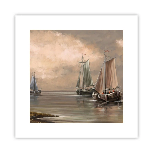 Affiche - Poster - Le retour des marins - 30x30 cm