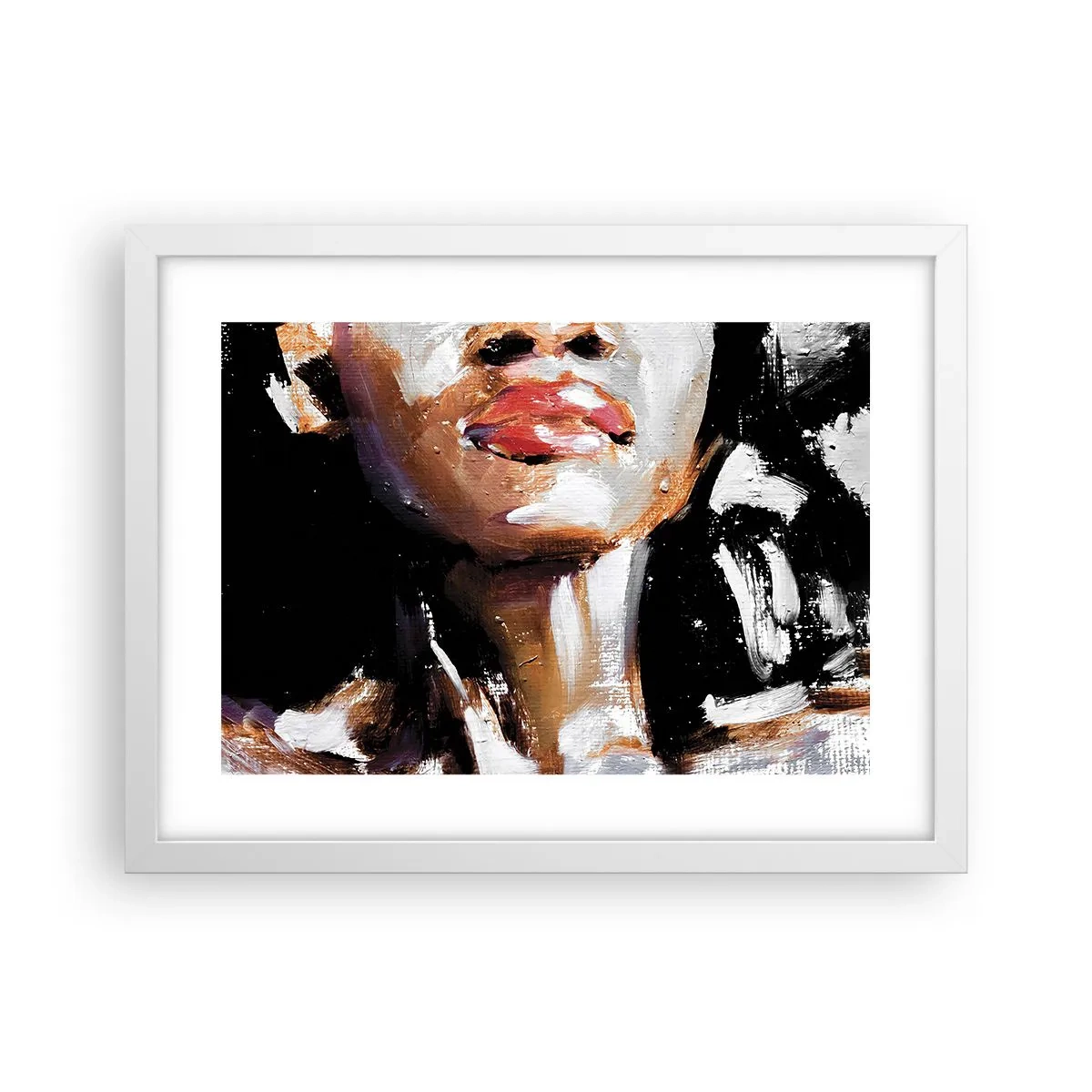 Affiche dans un cadre blanc - Poster - Fierté sans préjugés - 40x30 cm