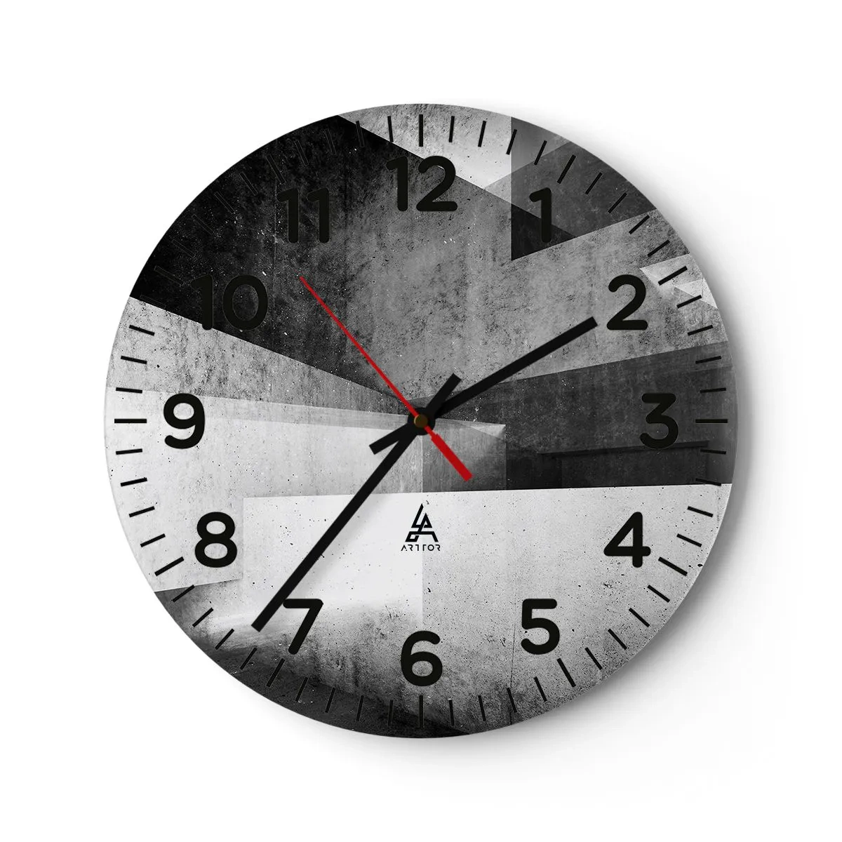 Horloge murale - Pendule murale - Structure de l'espace - 40x40 cm