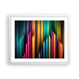 Affiche dans un cadre blanc - Poster - Un organe de lumière - 50x40 cm