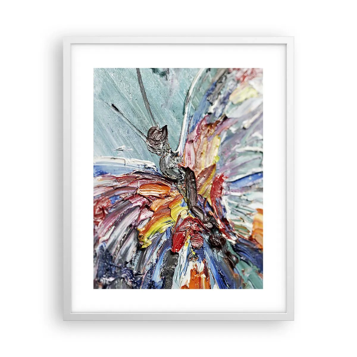 Affiche dans un cadre blanc - Poster - Peint par nature - 40x50 cm