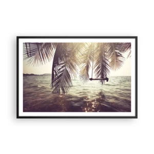 Affiche dans un cadre noir - Poster - Vous pouvez vous balancer dans les nuages ​​à volonté - 91x61 cm