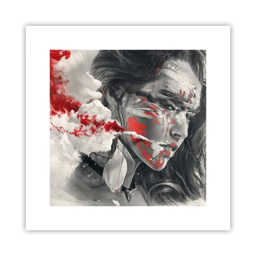 Affiche - Poster - Dans les fumées de l'absurde - 30x30 cm