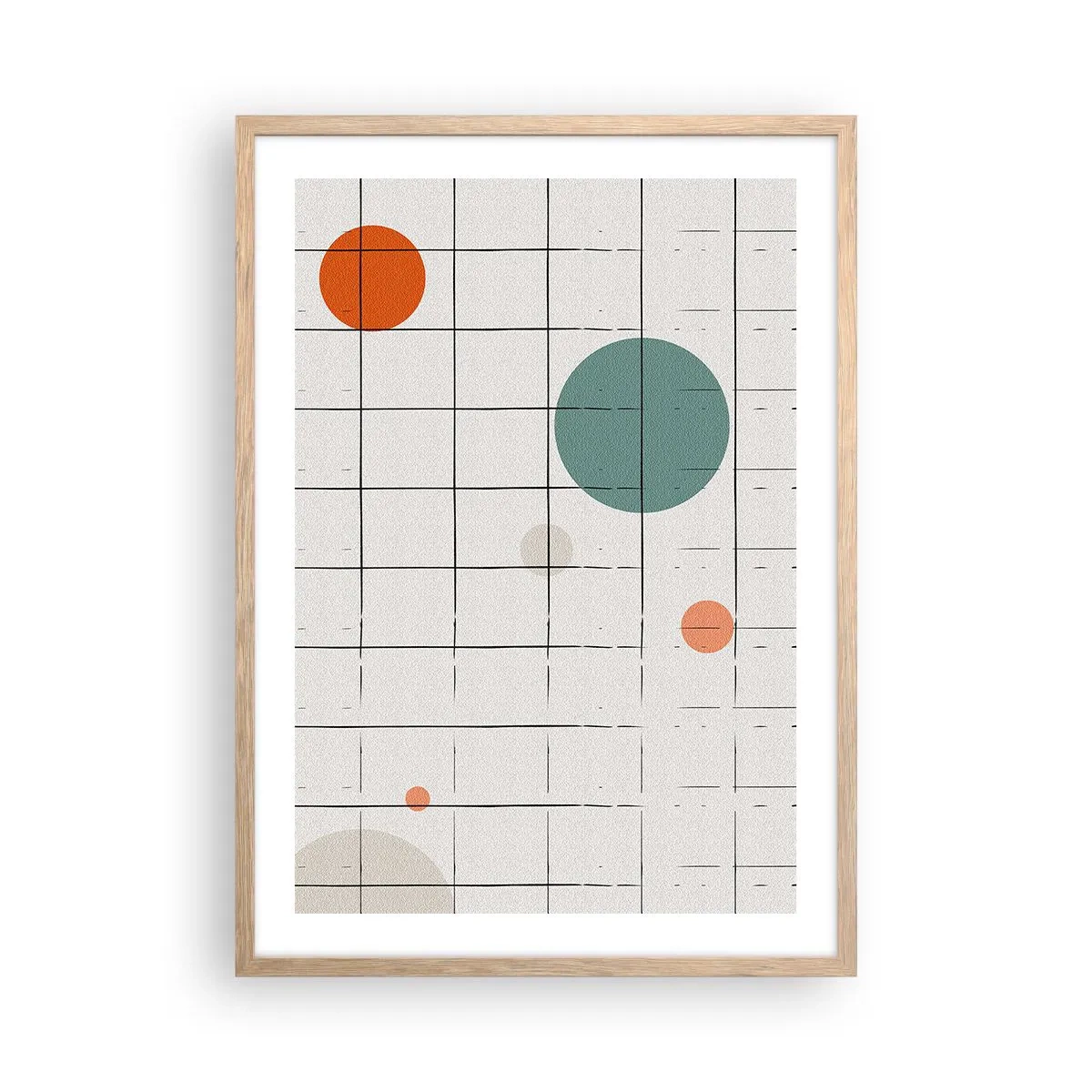 Affiche dans un chêne clair - Poster - Piégé. Nous ou eux ? - 50x70 cm