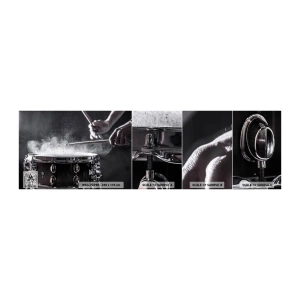 Échantillon de Papier Peint Autocollant Deluxe Sticker - Tempo de la musique - Musique, Un instrument de musique, Tambour - 100x30 cm