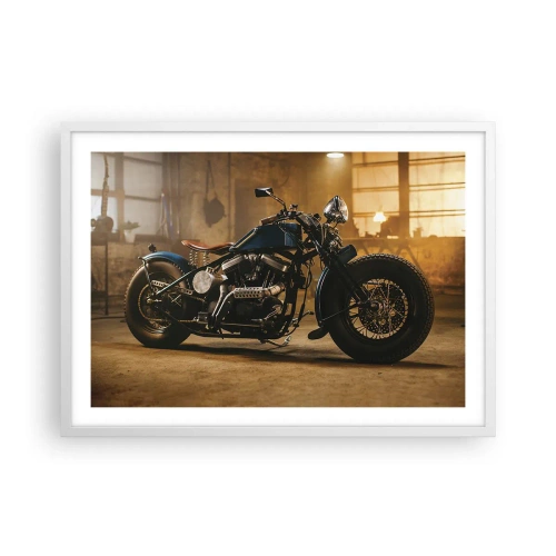 Affiche dans un cadre blanc - Poster - Je peux tout - 70x50 cm