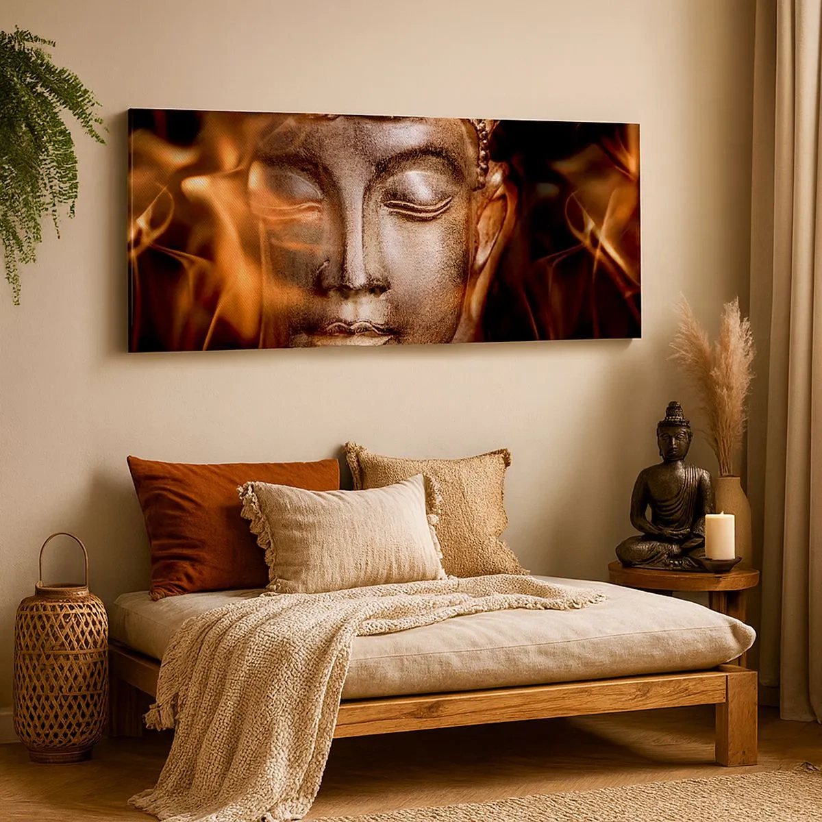 Impression sur toile - Image sur toile - Il n'existe qu'ici et maintenant - 100x40 cm