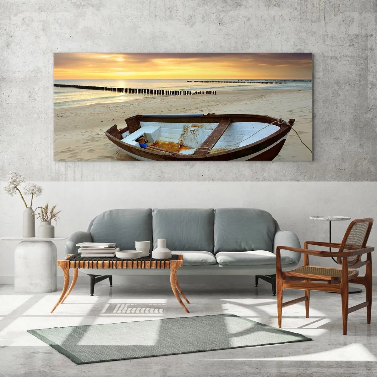 Impression sur verre - Image sur verre - Il n'y a pas de plus belles plages - 90x30 cm