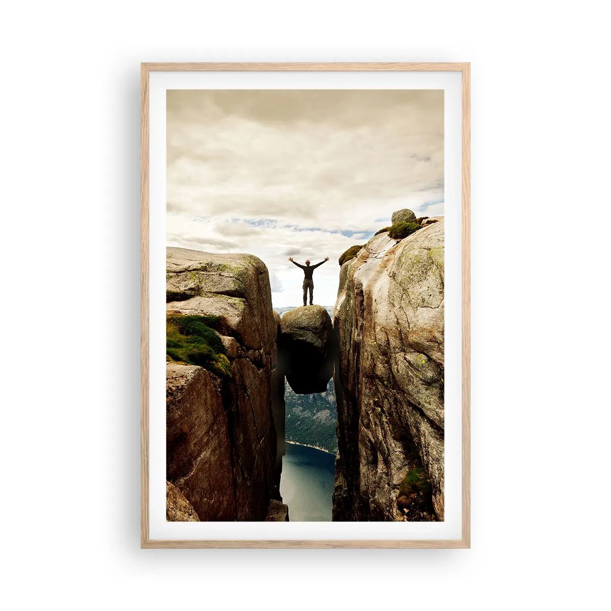 Affiche dans un chêne clair - Poster - Comment vous sentez-vous§ - 61x91 cm