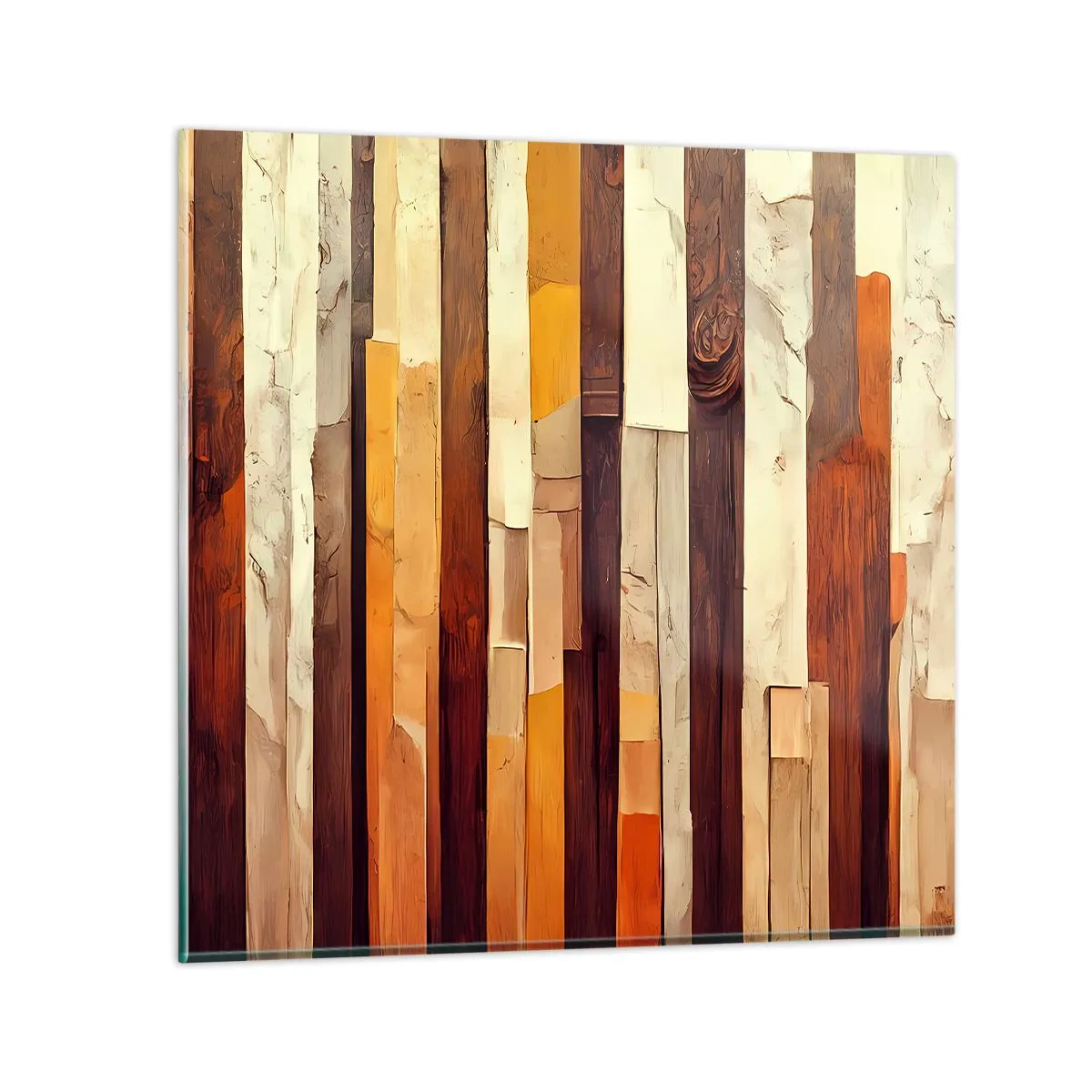 Impression sur verre - Image sur verre - Hymne des arbres forestiers - 40x40 cm