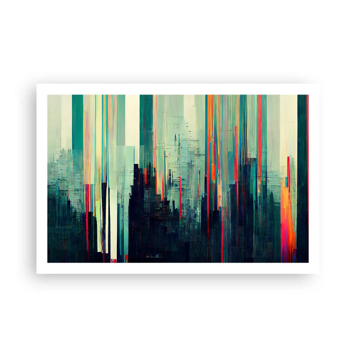 Affiche - Poster - Ville futuriste - 91x61 cm
